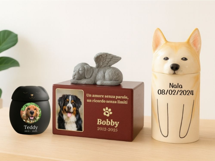 Come scegliere l'urna giusta per le ceneri del proprio cane: guida alle dimensio