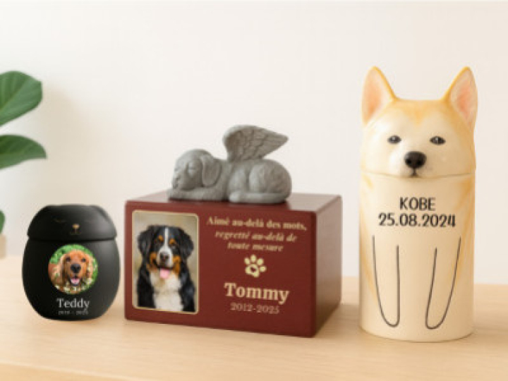 Choisir une urne de la bonne taille pour les cendres de son chien : Guide des ta