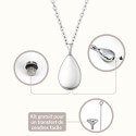Collier urne funéraire pour cendres de chien goutte personnalisé – Bijou commémoratif avec dessin gravé d’après photo
