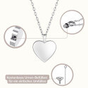 Collier urne funéraire pour cendres de chien cœur personnalisé – Bijou commémoratif avec nom & dessin d’après photo gravés