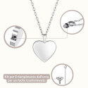 Personalised Dog Memorial Heart Urn Necklace – Engraved Pet Ashes Keepsake with Name & Dates