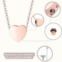 Collier urne funéraire pour cendres de chien cœur personnalisé avec chaîne – Bijou commémoratif avec dessin d’après photo gravé