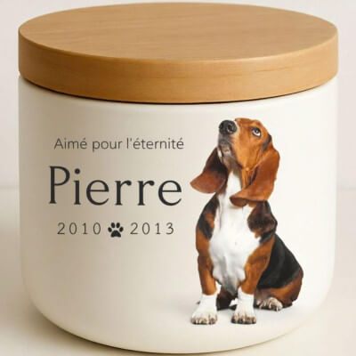 Urne funéraire pour chien personnalisée en...
