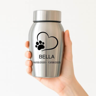 Urna per Cane Personalizzata in Acciaio Inox –...