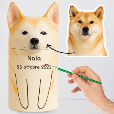 Personalised Handmade Ceramic Dog Urn by Breed...