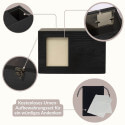 Urne funéraire pour chien en bois noir personnalisée​ avec photo – Coffret souvenir unique avec nom, dates & message