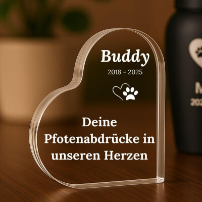 Plaque commémorative chien personnalisée –...